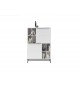 Meuble buffet haut blanc laqué mat