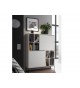 Meuble buffet haut blanc laqué mat