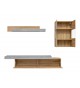 Meuble TV design - Vitrine & étagère murale