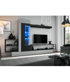 Composition tv design gris et noir