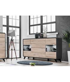 Buffet scandinave avec éclairage Led