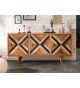 Buffet 3 portes déco original en bois de manguier