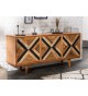 Buffet 3 portes déco original en bois de manguier