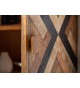 Buffet 3 portes déco original en bois de manguier