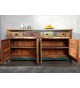 Buffet industriel 4 portes, 4 tiroirs - Bois recyclé