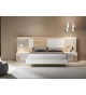 Lit adulte design 160 x 200 cm avec éclairage Led