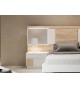 Lit adulte design 160 x 200 cm avec éclairage Led
