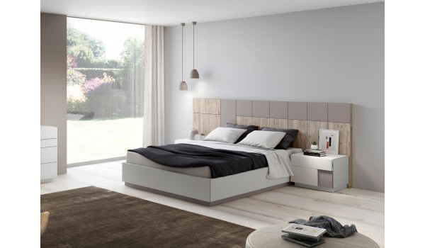 Lit coffre et sommier relevable - 160x200