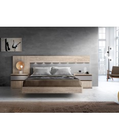 Lit surélevé chevet et tête de lit design