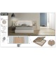 Lit adulte avec coffre rangement 160x200 cm