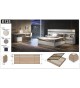 Lit coffre adulte design avec chevet