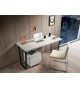 Bureau avec caisson à roulettes