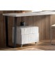 Bureau avec caisson à roulettes