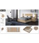 Lit adulte complet avec sommier relevable