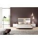 Lit adulte design 160 x 200 cm avec éclairage Led