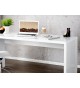 Bureau simple laqué blanc brillant 140cm