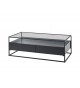 Table basse noir et verre