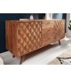 Buffet bois massif / Effet marqueterie 3D