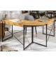 Bureau d'angle bois et métal 2 tiroirs pas cher