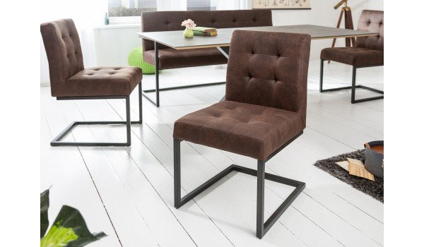 Chaise cantilever industrielle design