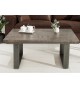 Table basse rectangulaire en bois et pied métal design