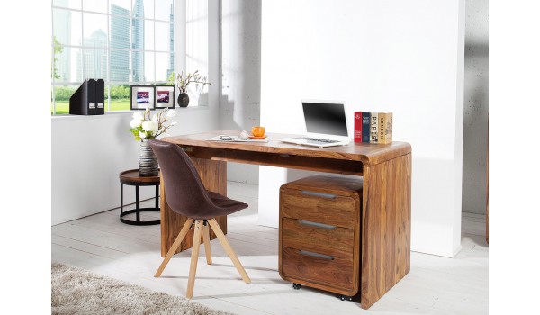 Bureau design en bois avec tiroirs