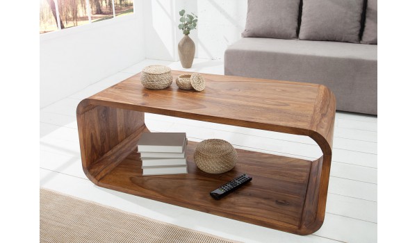 Table basse bois de Sesham design
