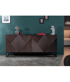 Buffet design bois et métal - 4 portes