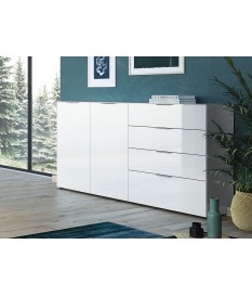 Grand buffet blanc - Verre blanc 2P 4T