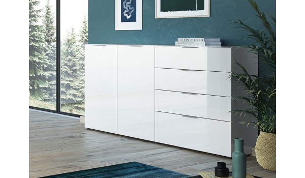 Grand buffet blanc - Verre blanc 2P 4T