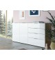 Grand buffet bois - Verre blanc 2P 4T