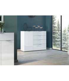 Petit buffet blanc - Verre blanc 1P 4T