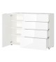 Petit buffet blanc - Verre blanc 1P 4T