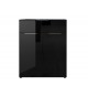 Commode noir - Verre noir 2P 1T