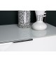 Commode blanche - Verre blanc 2P 1T
