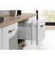 Petit buffet blanc et bois scandinave
