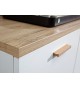 Petit buffet blanc et bois scandinave