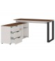 Bureau informatique d'angle et rangement