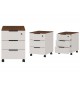 Bureau informatique d'angle et rangement