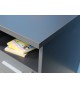Bureau rangement intégré gris anthracite