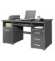 Bureau rangement intégré gris anthracite