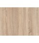 Bureau d'angle blanc et bois rangement intégré
