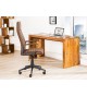 Fauteuil de bureau réglable marron avec accoudoirs