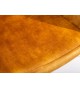 Chaise de bureau velours jaune moutarde avec accoudoirs