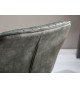 Chaise de bureau velours vert foncé avec accoudoirs