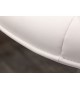 Chaise de bureau design en cuir synthétique blanc