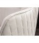 Chaise de bureau design en cuir synthétique blanc
