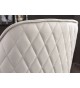 Chaise de bureau design en cuir synthétique blanc