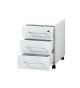 Table de travail bureau blanc verre blanc