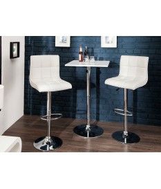 chaise de bar réglable avec repose pieds